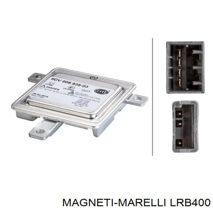 Блок управління ксеноновими фарами LRB400 MAGNETI MARELLI