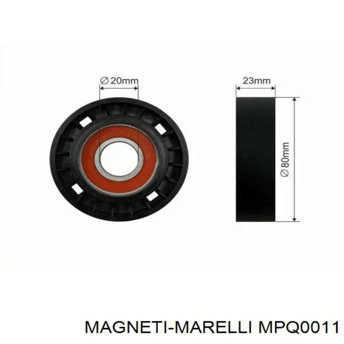 Ролик приводного ременя, паразитний MPQ0011 Magneti Marelli