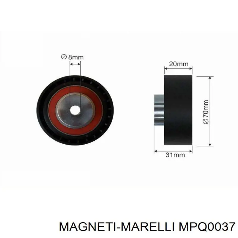 MPQ0037 Magneti Marelli Ролик натягувач