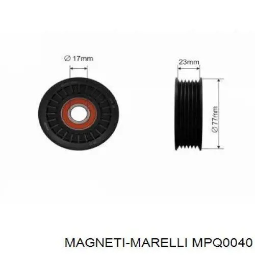 Ролик приводного ременя, паразитний Magneti Marelli MPQ0040