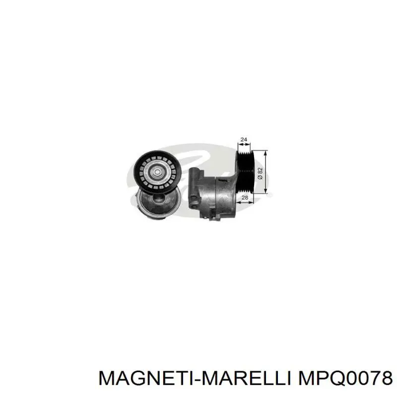 MPQ0078 Magneti Marelli Ролик натяжителя ременя агрегатів