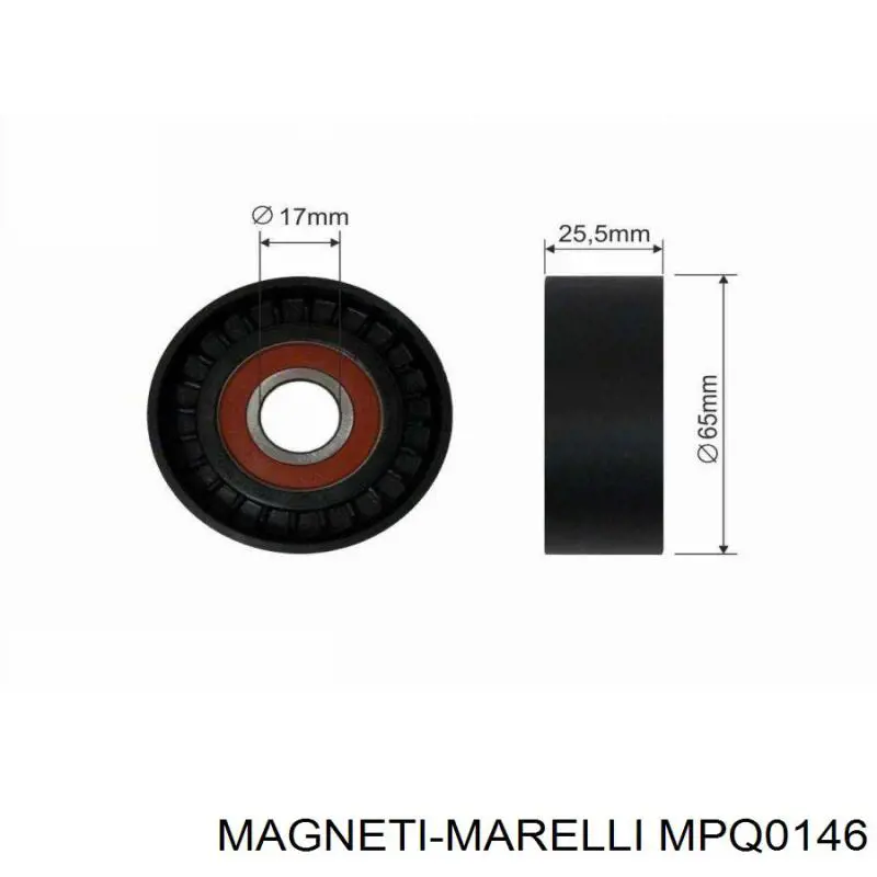 Натяжний ролик Magneti Marelli MPQ0146 ціна, від 14.78 USD