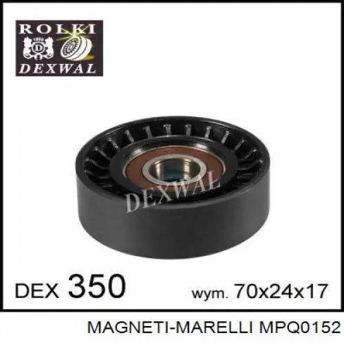 MPQ0152 Magneti Marelli Ролик натяжителя ременя агрегатів