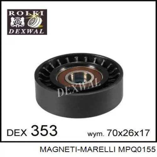 Натяжний ролик Magneti Marelli MPQ0155 ціна, від 10.62 USD