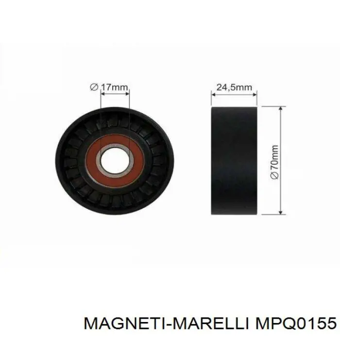 Купити MPQ0155 Magneti Marelli Натяжний ролик