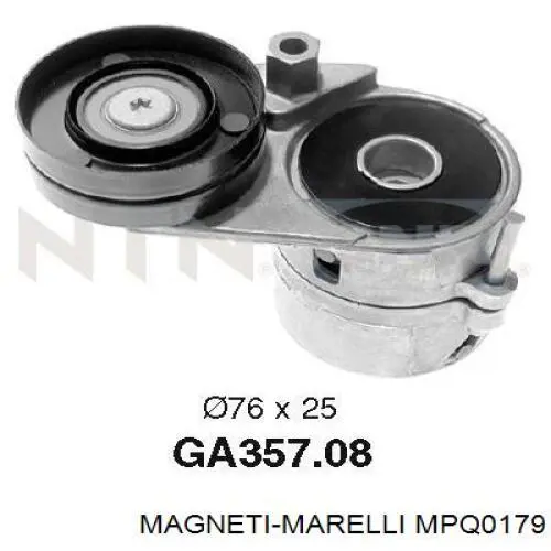 Ролик приводного ременя, паразитний MPQ0179 Magneti Marelli