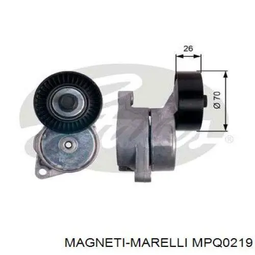 Натяжний ролик MPQ0219 Magneti Marelli