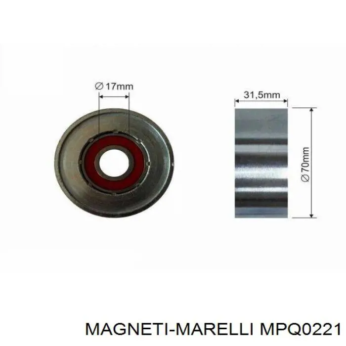 Купити MPQ0221 Magneti Marelli Натягувач приводного ременя