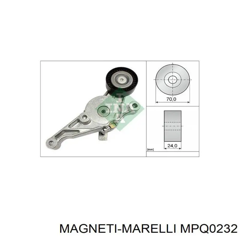 Купити MPQ0232 Magneti Marelli Натяжний ролик