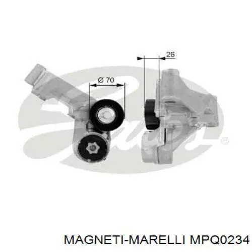 MPQ0234 Magneti Marelli Ролик натяжителя ременя агрегатів