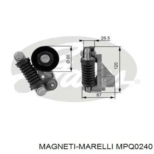 MPQ0240 Magneti Marelli Ролик натяжителя ременя агрегатів