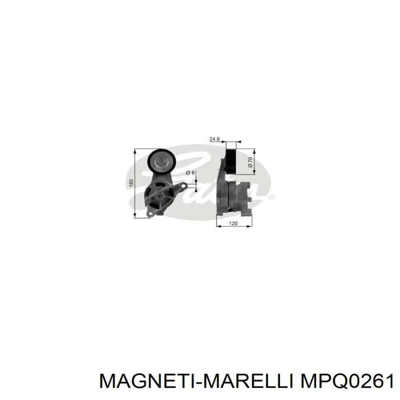 Натяжний ролик Magneti Marelli MPQ0261 ціна, від 9.78 USD