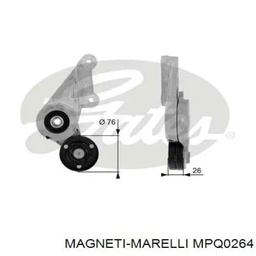 Ролик натягувача приводного ременя MPQ0264 Magneti Marelli