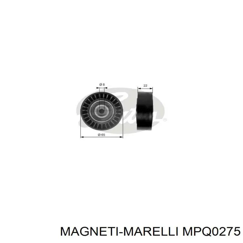 MPQ0275 Magneti Marelli Ролик приводного ременя, паразитний