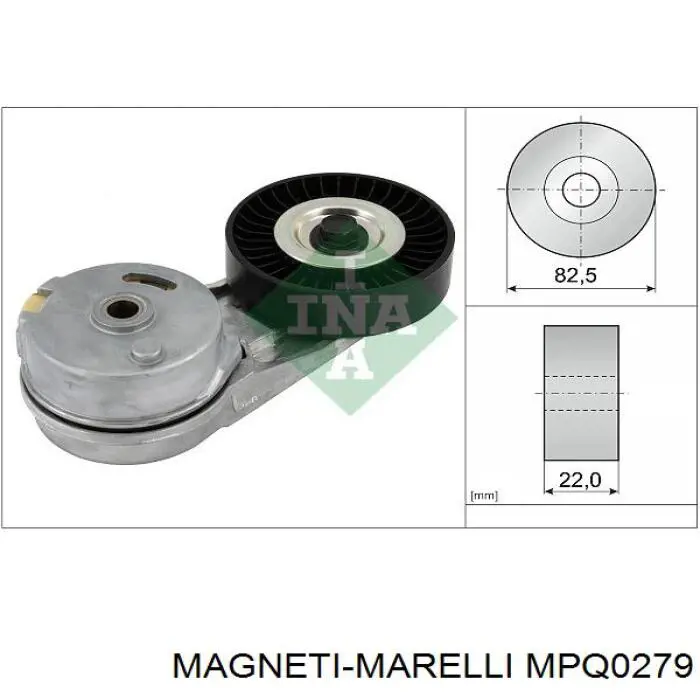 MPQ0279 Magneti Marelli Натяжна планка поліклинового ременя