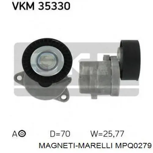 Натягувач приводного ременя Magneti Marelli MPQ0279 ціна, від 12.54 USD