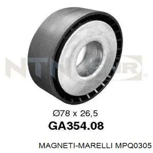 MPQ0305 Magneti Marelli Ролик натяжителя ременя агрегатів