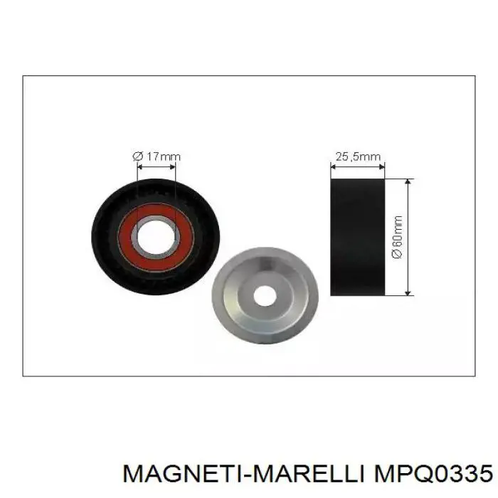 Купити MPQ0335 Magneti Marelli Натяжний ролик