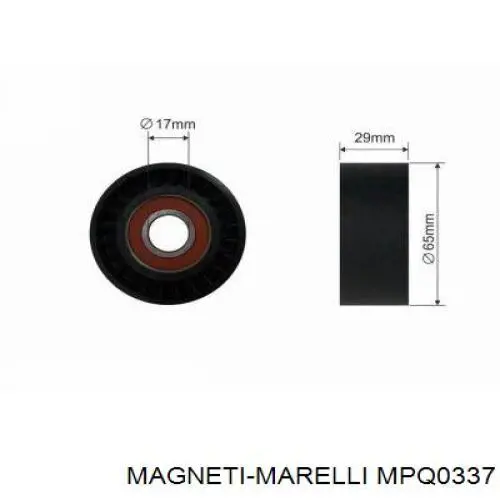 MPQ0337 Magneti Marelli Ролик приводного ременя, паразитний