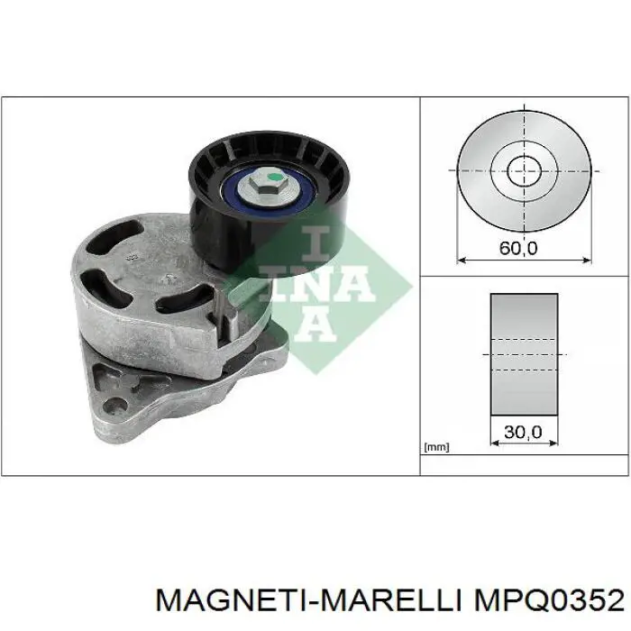 MPQ0352 Magneti Marelli Натяжна планка поліклинового ременя
