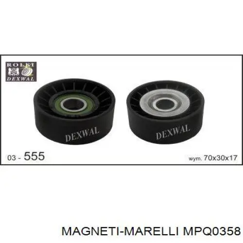 MPQ0358 Magneti Marelli ролик натягувача приводного ременя