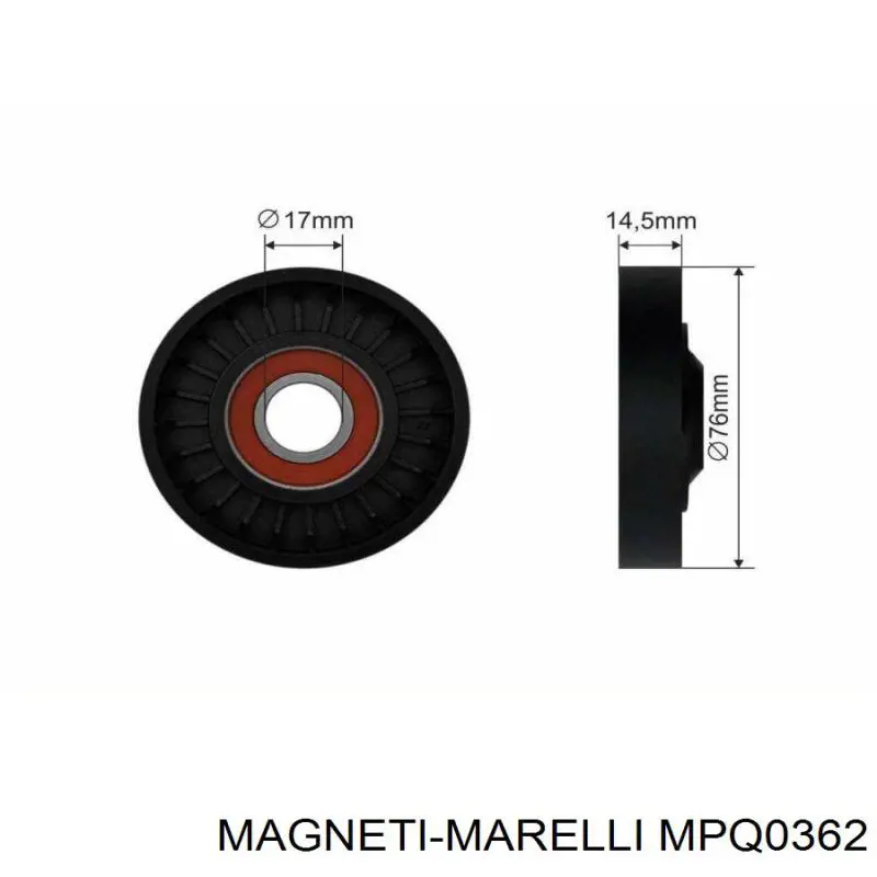 MPQ0362 Magneti Marelli ролик натягувача приводного ременя