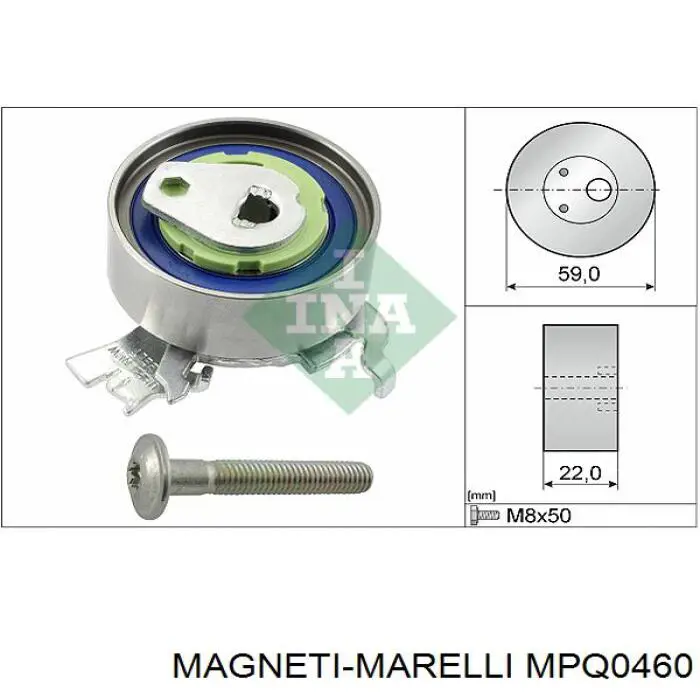 Натягувач ременя ГРМ MPQ0460 Magneti Marelli