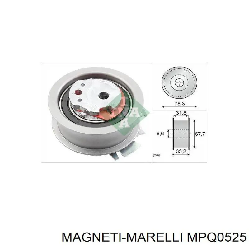MPQ0525 Magneti Marelli Ролик натягувач