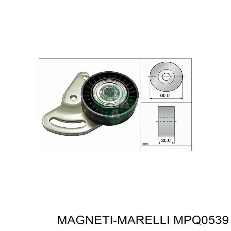 Натяжний ролик Magneti Marelli MPQ0539 ціна, від 22.50 USD