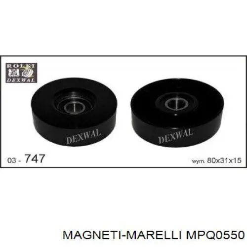 MPQ0550 Magneti Marelli ролик натягувача приводного ременя