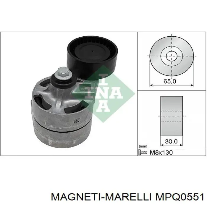 Натяжний ролик Magneti Marelli MPQ0551 ціна, від 32.51 USD