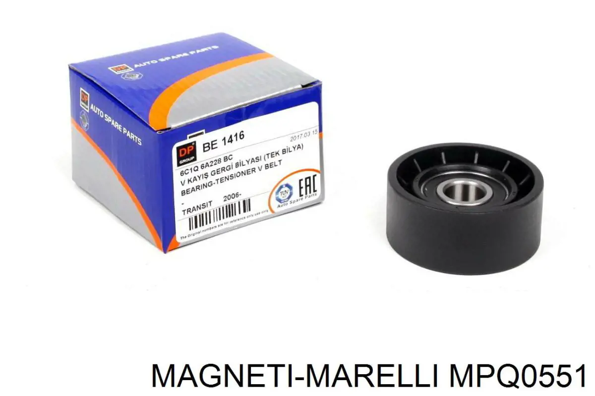 Ролик натягувача приводного ременя MPQ0551 Magneti Marelli