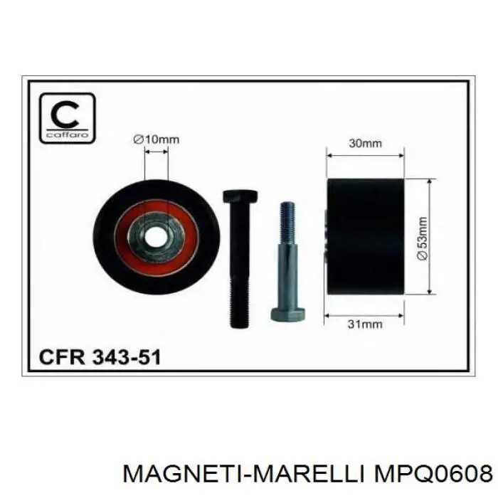 Купити MPQ0608 Magneti Marelli Натяжний ролик
