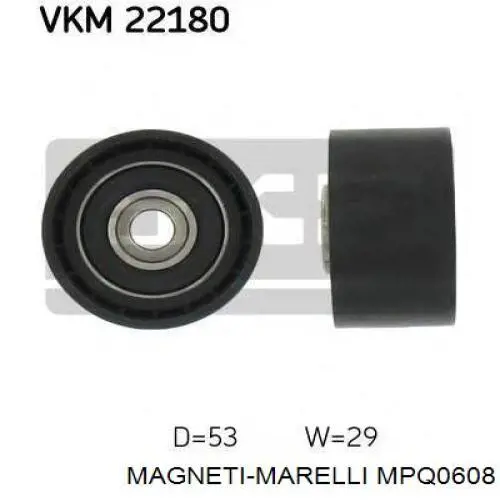 Натяжний ролик MPQ0608 Magneti Marelli