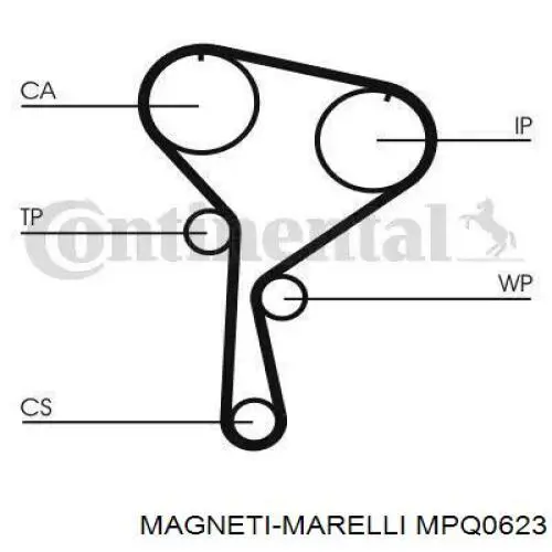 Ролик приводного ременя, паразитний Magneti Marelli MPQ0623 ціна, від 16.46 USD