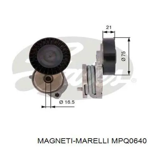 Купити MPQ0640 Magneti Marelli Натяжний ролик