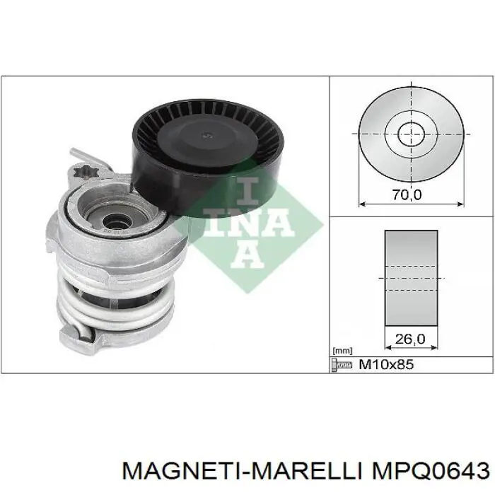 MPQ0643 Magneti Marelli натягувач приводного ременя