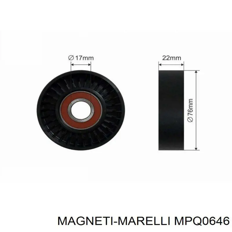 Натяжний ролик MPQ0646 Magneti Marelli