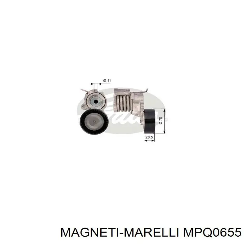 Натяжний ролик MPQ0655 Magneti Marelli