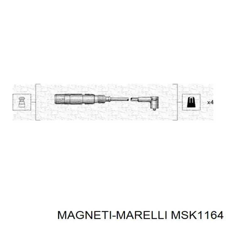 Дріт високовольтний, комплект MSK1164 Magneti Marelli