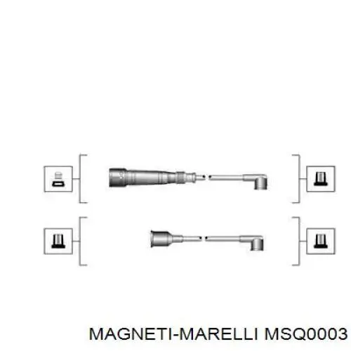 Високовольтні дроти MSQ0003 Magneti Marelli