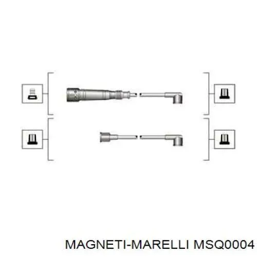 Дріт високовольтний, комплект MSQ0004 Magneti Marelli