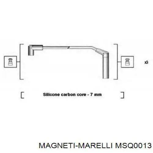 MSQ0013 Magneti Marelli Проводи високовольтні