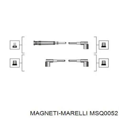 MSQ0052 Magneti Marelli Проводи високовольтні