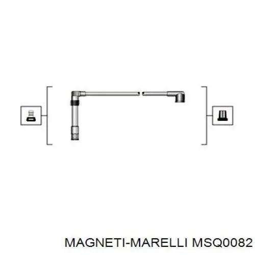 Високовольтні дроти MSQ0082 Magneti Marelli