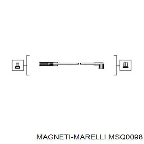 Дроти запалювання Magneti Marelli MSQ0098 ціна, від 18.70 USD