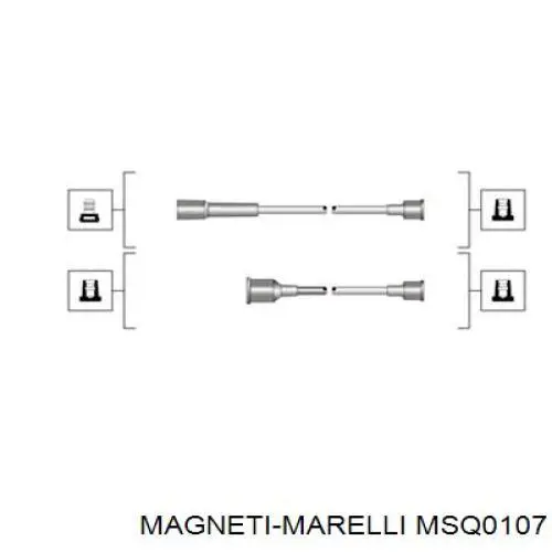 Високовольтні дроти MSQ0107 Magneti Marelli