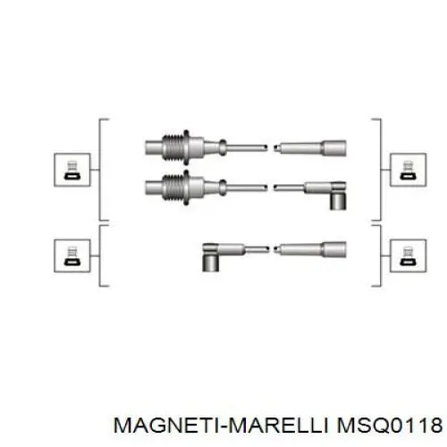 Високовольтні дроти MSQ0118 Magneti Marelli