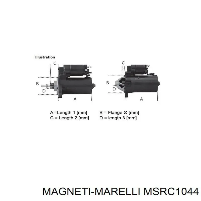 Стартер MSRC1044 Magneti Marelli