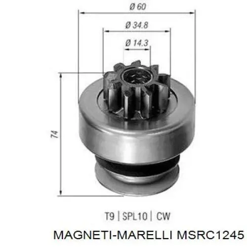 MSRC1245 Magneti Marelli Стартер двигуна